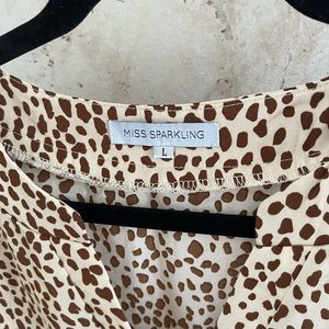 Animal print dress.Size Large